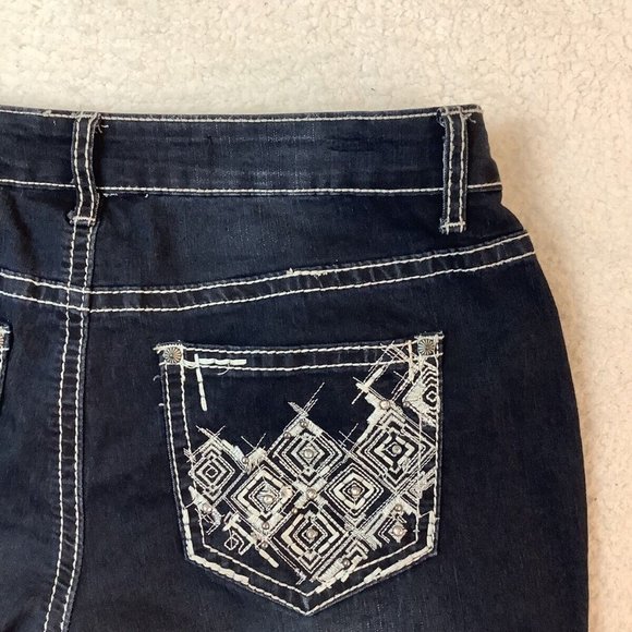 Rockin Denim Jeans Bootcut Womens Size 12 High-Rise Blue Denim Five Pocket Pant - Picture 4 of 10